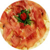 Focaccia con prosciutto